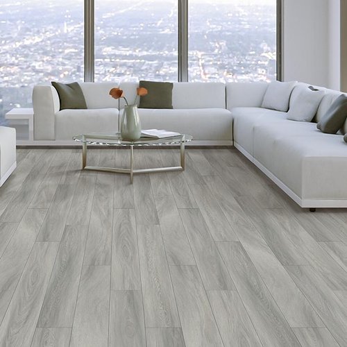 Living Room Gray Greige Luxury Vinyl Plank LVP -  Floorco of Rochester in Rochester, MN