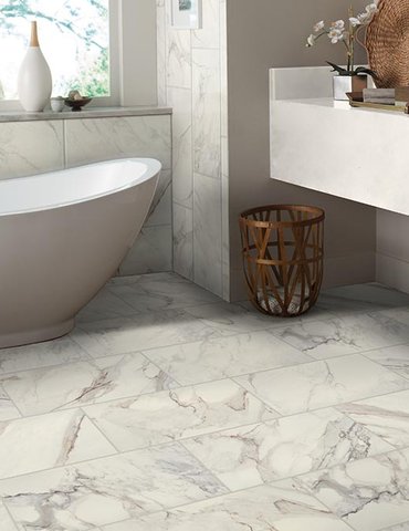 Bathroom Porcelain Marble Tile - Floorco of Rochester in Rochester, MN