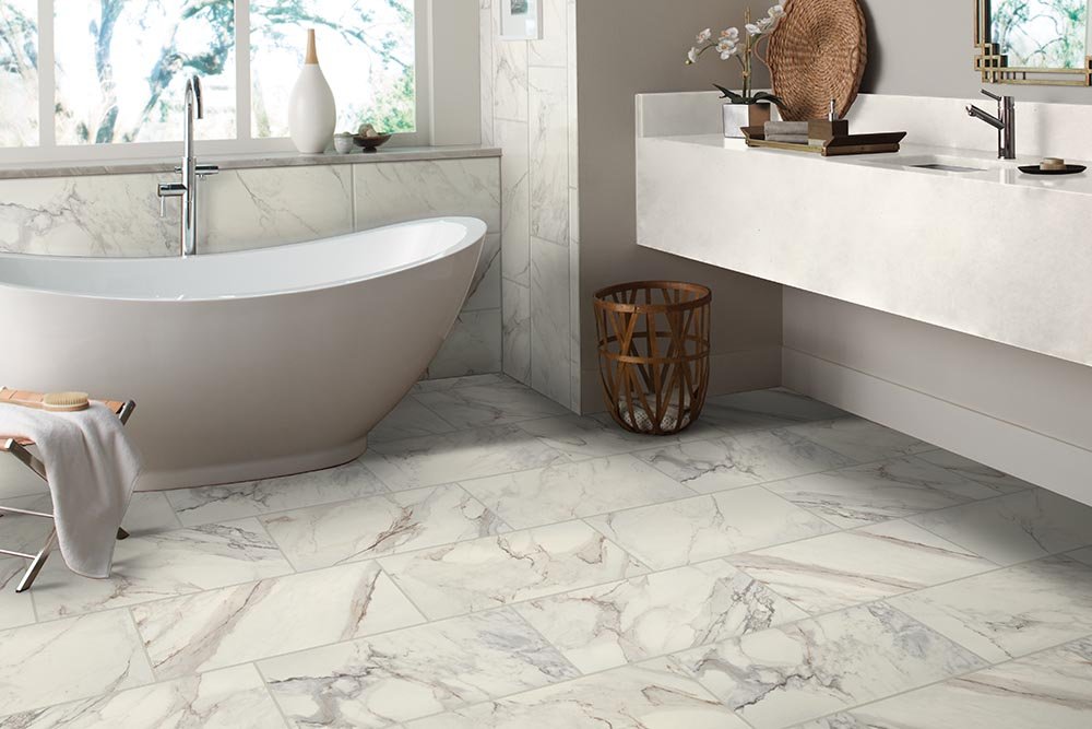 Bathroom Porcelain Marble Tile - Floorco of Rochester in Rochester, MN